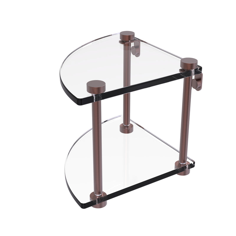 Allied Brass Two Tier Corner Glass Shelf NS-3-CA