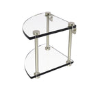 Allied Brass Two Tier Corner Glass Shelf NS-3-PNI