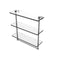Allied Brass 16 Inch Triple Tiered Glass Shelf with Integrated Towel Bar NS-5-16TB-GYM