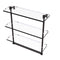 Allied Brass 16 Inch Triple Tiered Glass Shelf with Integrated Towel Bar NS-5-16TB-ORB