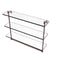 Allied Brass 22 Inch Triple Tiered Glass Shelf with Integrated Towel Bar NS-5-22TB-CA