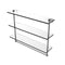 Allied Brass 22 Inch Triple Tiered Glass Shelf with Integrated Towel Bar NS-5-22TB-GYM