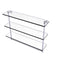 Allied Brass 22 Inch Triple Tiered Glass Shelf with Integrated Towel Bar NS-5-22TB-SCH