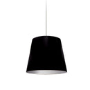 Dainolite 1 Light Oversized Drum Pendant Small   Blk/Slv OD-S-697