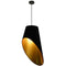 Dainolite 1 Light Slanted Tapered Drum Pendant Blk/Gld Shade ODS-1P-698