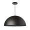 Dainolite 1 Light Incandescent Pendant Matte Black OFE-161P-MB-MB