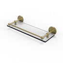Allied Brass 16 Inch Tempered Glass Shelf with Gallery Rail P1000-1-16-GAL-SBR