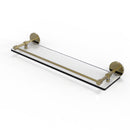 Allied Brass 22 Inch Tempered Glass Shelf with Gallery Rail P1000-1-22-GAL-UNL