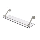 Allied Brass Prestige Skyline 30 Inch Floating Glass Shelf with Gallery Rail P1000-1-30-GAL-SN