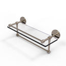 Allied Brass 16 Inch Gallery Glass Shelf with Towel Bar P1000-1TB-16-GAL-PEW