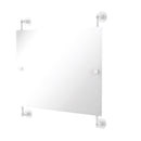 Allied Brass Prestige Skyline Landscape Rectangular Frameless Rail Mounted Mirror P1000-27-93-WHM