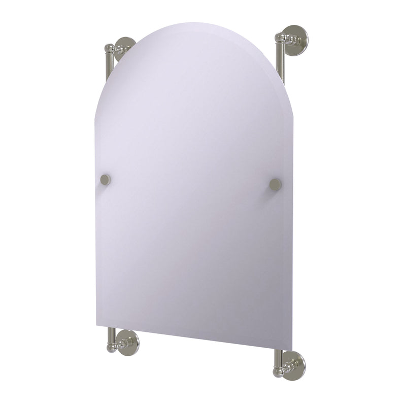 Allied Brass Prestige Skyline Collection Arched Top Frameless Rail Mounted Mirror P1000-27-94-SN