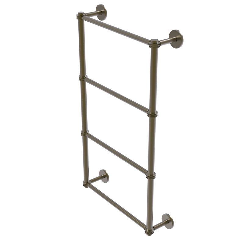 Allied Brass Prestige Skyline Collection 4 Tier 24 Inch Ladder Towel Bar with Dotted Detail P1000-28D-24-ABR