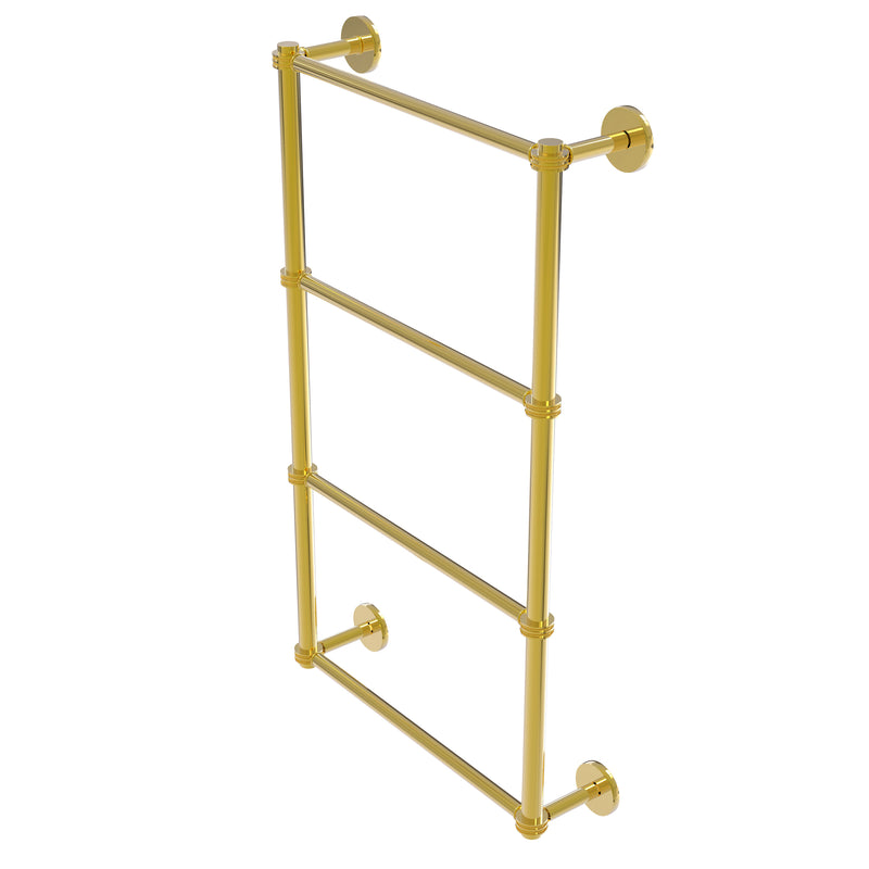 Allied Brass Prestige Skyline Collection 4 Tier 24 Inch Ladder Towel Bar with Dotted Detail P1000-28D-24-PB