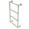 Allied Brass Prestige Skyline Collection 4 Tier 24 Inch Ladder Towel Bar with Dotted Detail P1000-28D-24-PNI