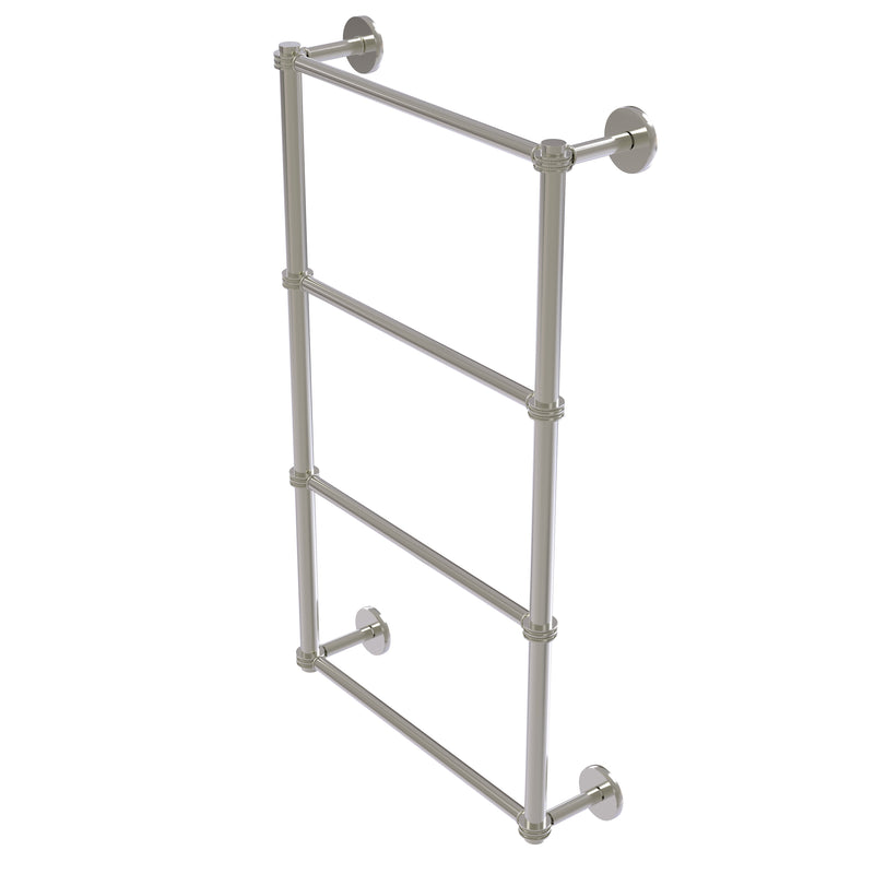 Allied Brass Prestige Skyline Collection 4 Tier 24 Inch Ladder Towel Bar with Dotted Detail P1000-28D-24-SN