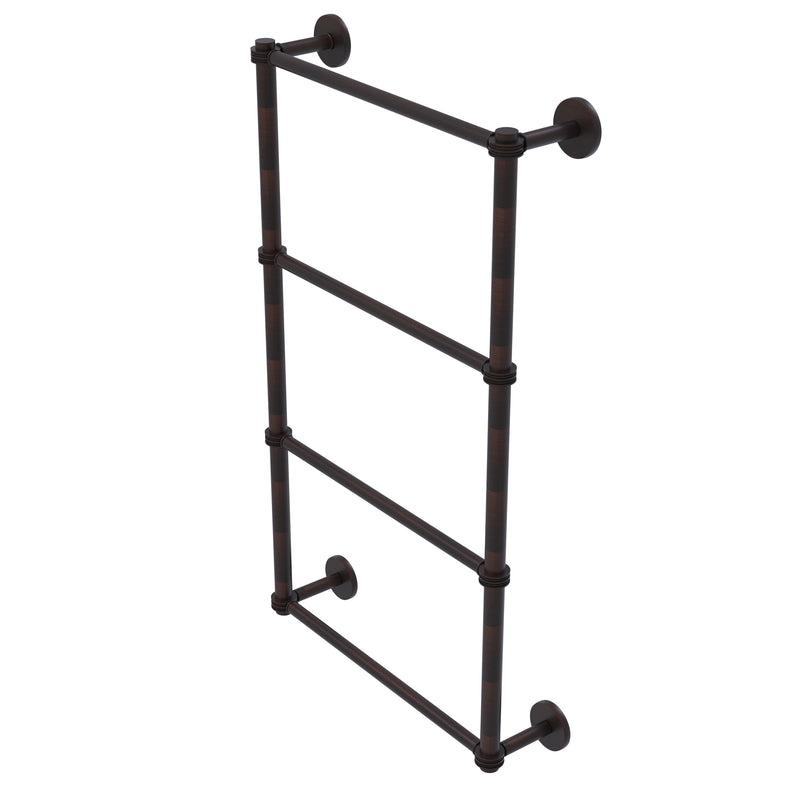 Allied Brass Prestige Skyline Collection 4 Tier 30 Inch Ladder Towel Bar with Dotted Detail P1000-28D-30-VB