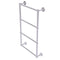 Allied Brass Prestige Skyline Collection 4 Tier 24 Inch Ladder Towel Bar with Groovy Detail P1000-28G-24-SCH