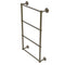 Allied Brass Prestige Skyline Collection 4 Tier 36 Inch Ladder Towel Bar with Groovy Detail P1000-28G-36-ABR