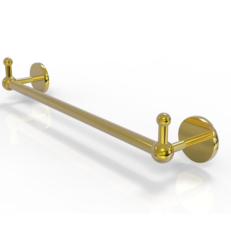 Allied Brass Prestige Skyline Collection 24 Inch Towel Bar with Integrated Hooks P1000-41-24-PEG-PB