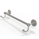 Allied Brass Prestige Skyline Collection 36 Inch Towel Bar with Integrated Hooks P1000-41-36-HK-SN