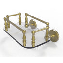 Allied Brass Prestige Skyline Collection Wall Mounted Glass Guest Towel Tray P1000-GT-6-SBR