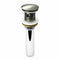 Alma Vanity Alma Solid Brass Construction Pop-Up Drain with Brush Nickel Finish with Overflow P101BN