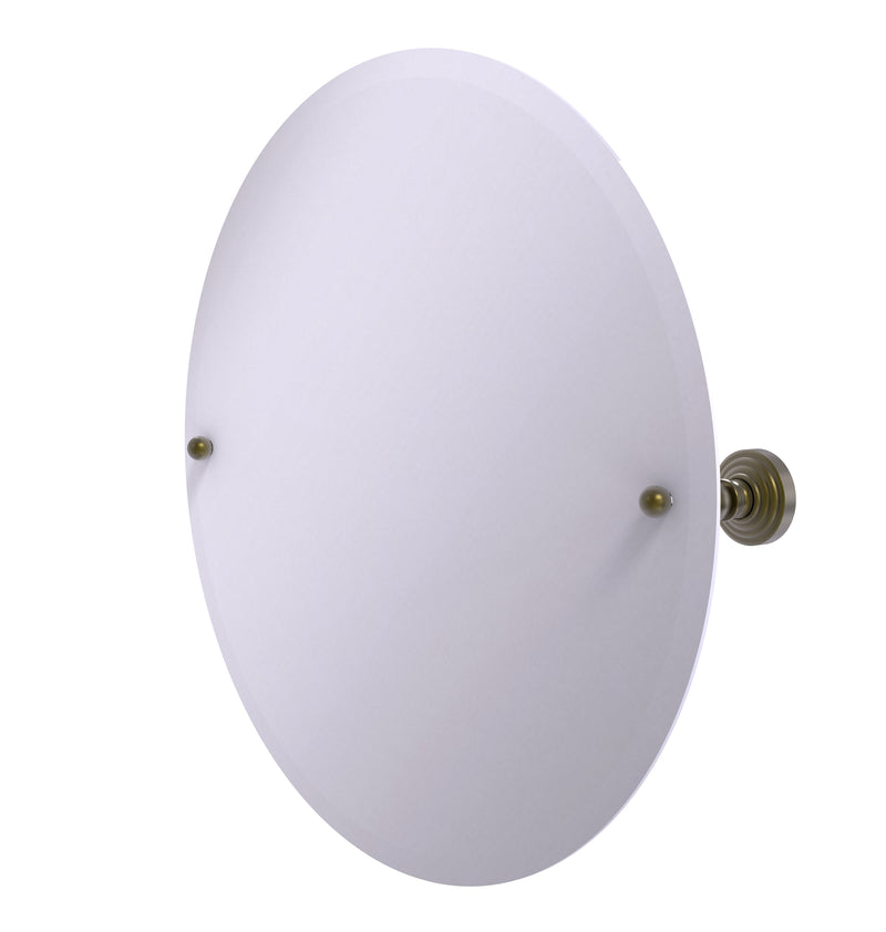 Allied Brass Frameless Round Tilt Mirror with Beveled Edge P1090-ABR