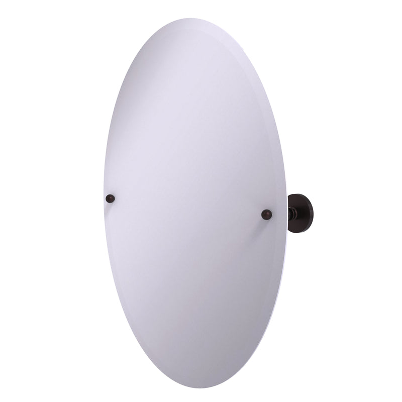 Allied Brass Frameless Oval Tilt Mirror with Beveled Edge P1091-ABZ