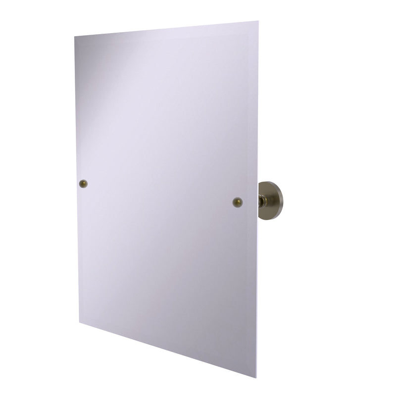 Allied Brass Prestige Skyline Collection Frameless Rectangular Tilt Mirror with Beveled Edge P1092-ABR