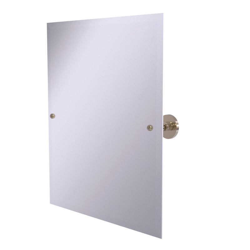 Allied Brass Prestige Skyline Collection Frameless Rectangular Tilt Mirror with Beveled Edge P1092-PEW