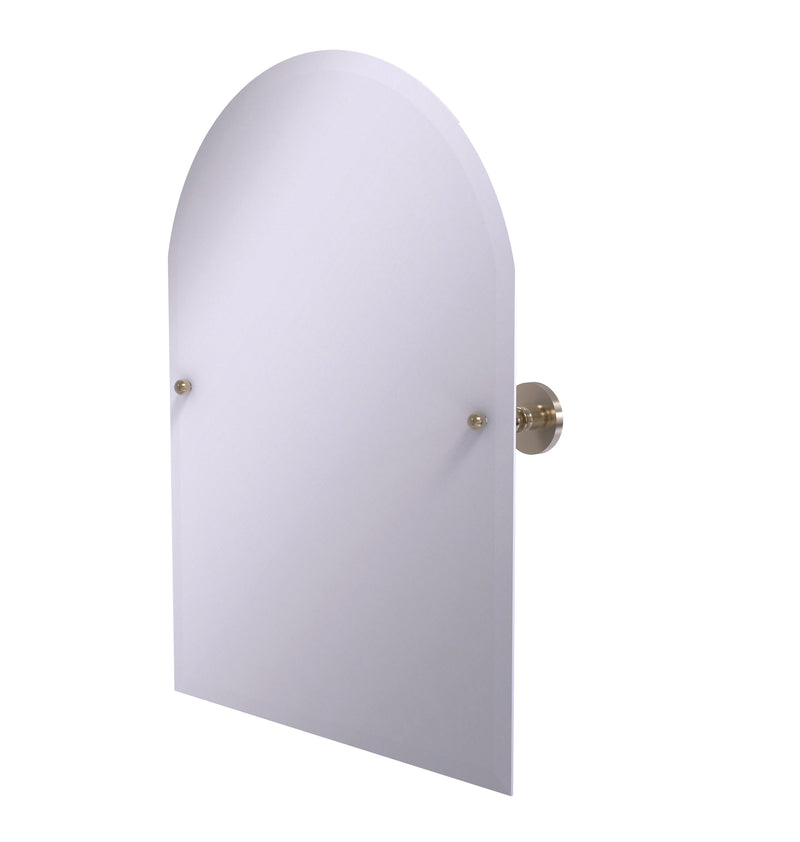 Allied Brass Prestige Skyline Collection Frameless Arched Top Tilt Mirror with Beveled Edge P1094-PEW