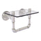Allied Brass Pipeline Collection Toilet Tissue Holder with Glass Shelf P-130-TPGS-SN