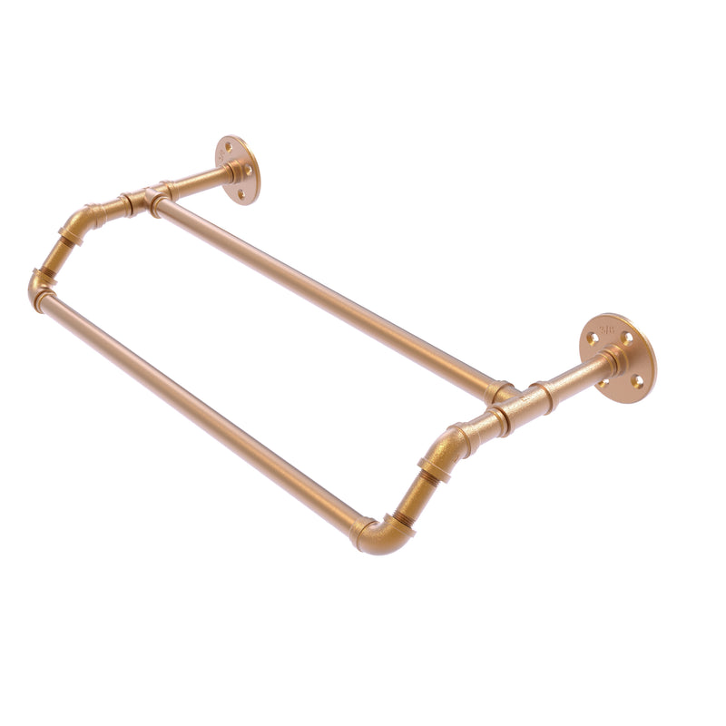 Allied Brass Pipeline Collection 36 Inch Double Towel Bar P-220-36-DTB-BBR