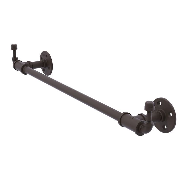 Allied Brass Pipeline Collection 18 Inch Towel Bar with Integrated Hooks P-250-18-TBHK-ORB