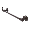 Allied Brass Pipeline Collection 24 Inch Towel Bar with Integrated Hooks P-250-24-TBHK-ORB