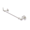 Allied Brass Pipeline Collection 24 Inch Towel Bar with Integrated Hooks P-250-24-TBHK-SN