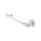 Allied Brass Pipeline Collection 24 Inch Towel Bar with Integrated Hooks P-250-24-TBHK-WHM