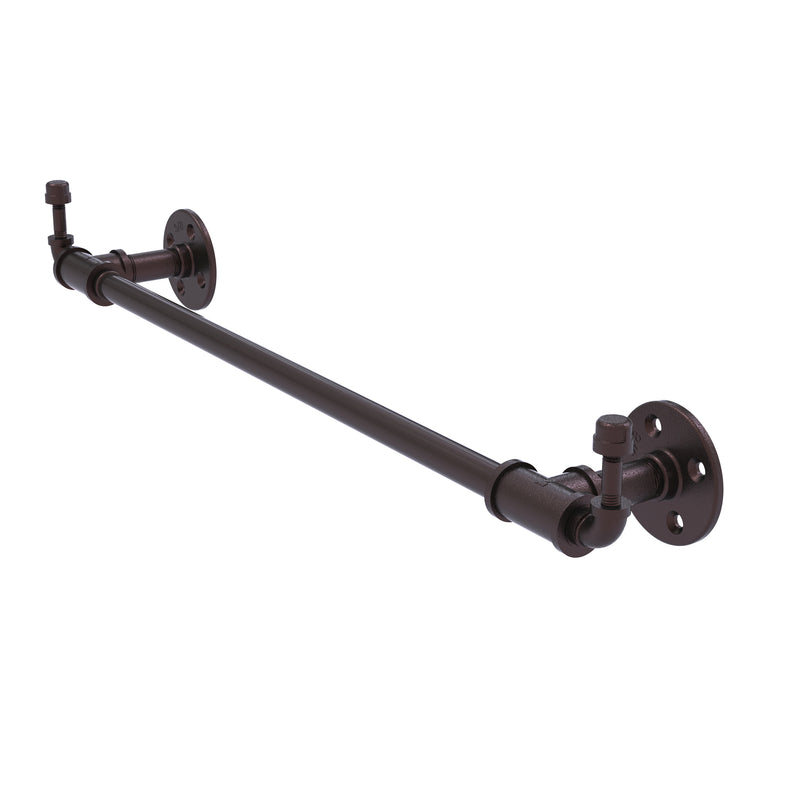 Allied Brass Pipeline Collection 30 Inch Towel Bar with Integrated Hooks P-250-30-TBHK-ABZ