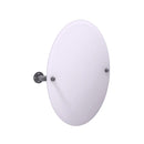 Allied Brass Pipeline Collection Frameless Oval Wall Mounted Tilt Mirror P-350-TM91-GYM