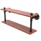 Allied Brass Pipeline Collection 22 Inch Ironwood Double Shelf P-470-22-DWS-ABZ