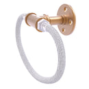 Allied Brass Pipeline Collection Towel Ring with Stainless Steel Braided Ring P-500-RG-BBR