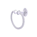 Allied Brass Pipeline Collection Towel Ring with Stainless Steel Braided Ring P-500-RG-WHM
