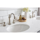 Water Creation 60" Palace Collection Quartz Carrara Cashmere Gray Bathroom Vanity Set with Hardware and F2-0012 Faucets Mirror in Polished Nickel PVD Finish PA60QZ05CG-E18TL1205