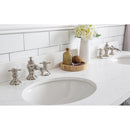 Water Creation 60" Palace Collection Quartz Carrara Cashmere Gray Bathroom Vanity Set with Hardware and F2-0013 Faucets in Polished Nickel PVD Finish PA60QZ05CG-000FX1305