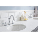 Water Creation 72" Palace Collection Quartz Carrara Cashmere Gray Bathroom Vanity Set with Hardware and F2-0012 Faucets Mirror in Chrome Finish PA72QZ01CG-E18TL1201