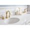 Water Creation 72" Palace Collection Quartz Carrara Pure White Bathroom Vanity Set with Hardware and F2-0012 Faucets in Satin Gold Finish and Only Mirrors in Chrome Finish PA72QZ06PW-000TL1206