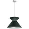 Dainolite 1 Light Patricia Pendant Black Shade Pc PAT-181P-PC-697