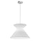 Dainolite 1 Light Patricia Pendant White Shade Pc PAT-181P-PC-790