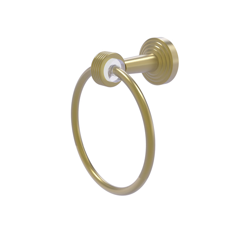 Allied Brass Pacific Beach Collection Towel Ring with Groovy Accents PB-16G-SBR